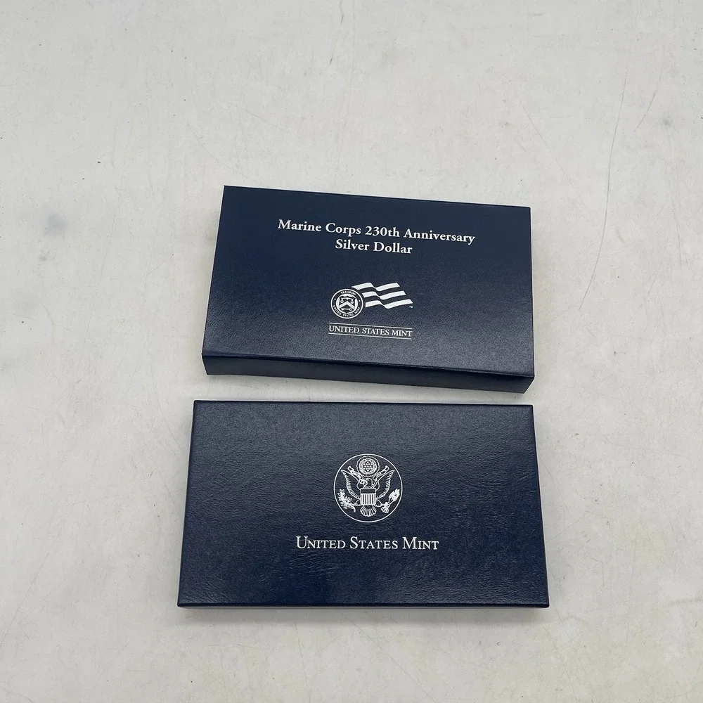 2005 Marine Corps 230th Anniversary Proof Silver Dollar - OGP - FREE SHIPPING!
